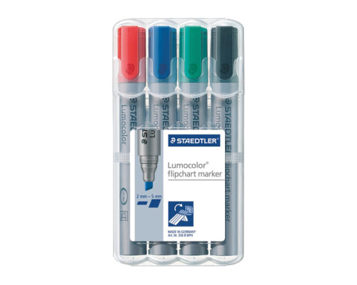 Набор маркеров Staedtler для флипчарта, непропитывающие, Staedtler, 151018