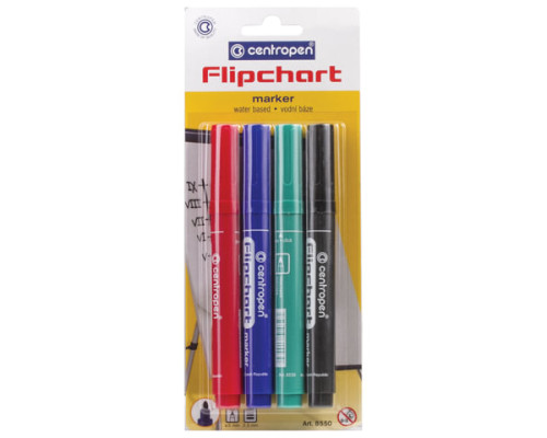 Набор маркеров Centropen для флипчарта, непропитывающие, Staedtler, 151114