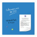 Доска стеклянная магнитно-маркерная синяя 45х45, Brauberg, 236741