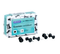 Силовые кнопки-гвоздики, черные [код: 281002]
