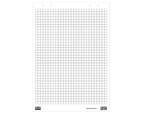 Блокнот для флипчарта 30 листов, 58x83 см, клетка, 2x3, B01