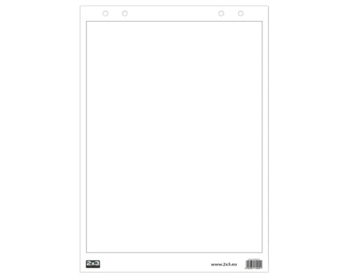 Блокнот для флипчарта 30 листов, 58x83 см, чистый, 2x3, B02