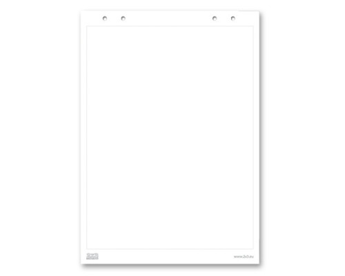 Блокнот для флипчарта 20 листов, 66x99 см, чистый, 2x3, B04