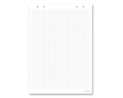 Блокнот для флипчарта 20 листов, 66x99 см, клетка, 2x3, B05